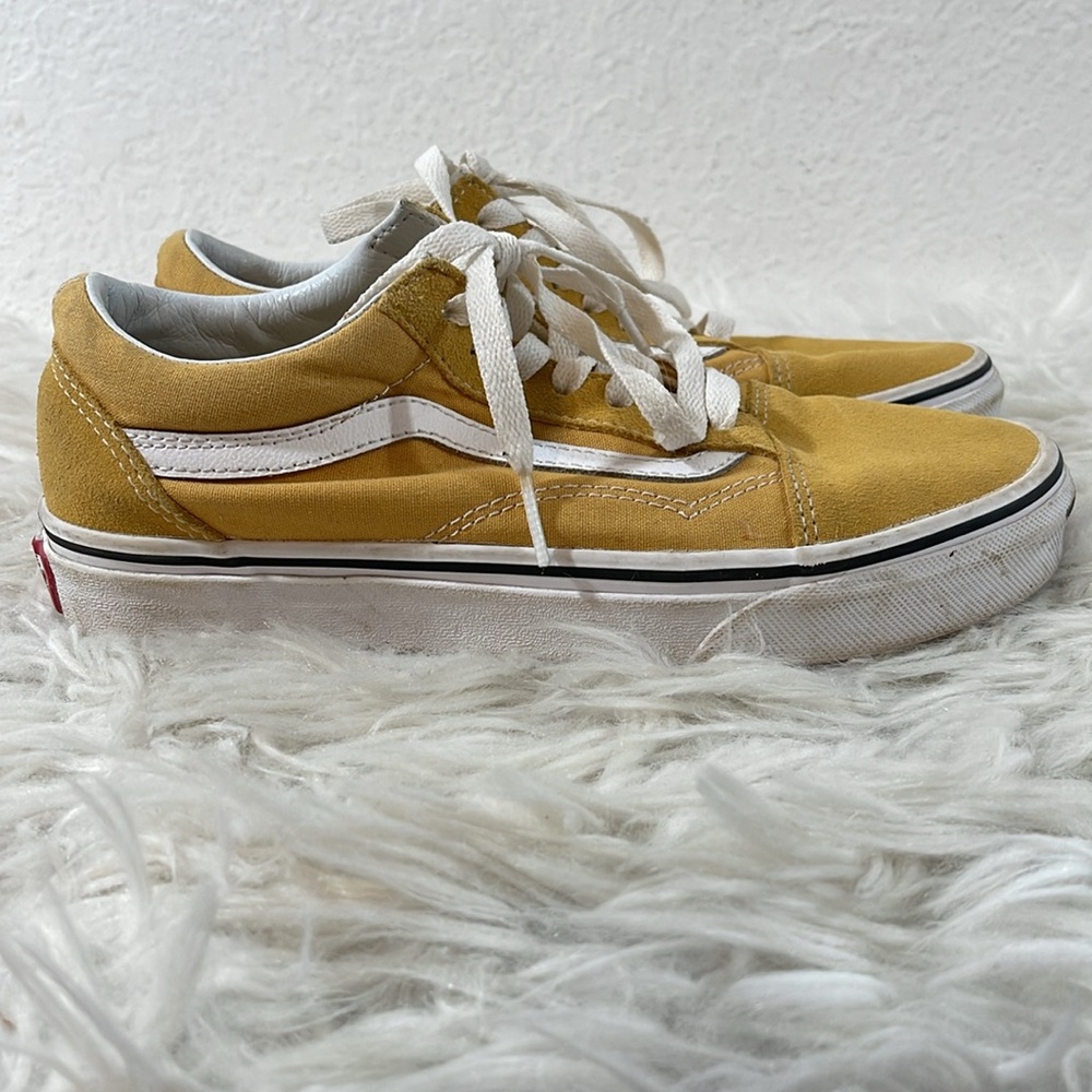 VANS Old Skool Classic Sneakers Mustard Yellow Size 5M - 6.5W - Picture 2 of 11